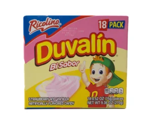 Ricolino Duvalin Vanilla and strawberry flavor (18 pieces)